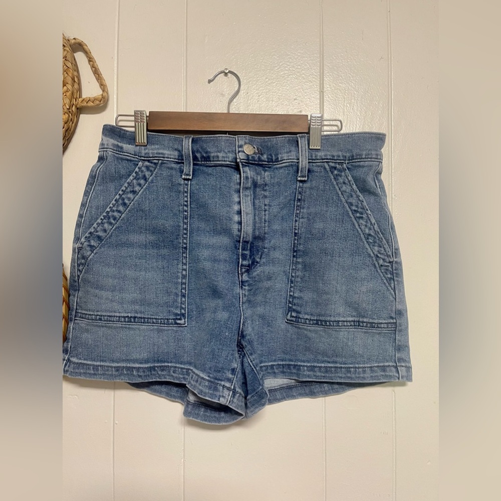 J. Crew Blue High-Waisted Jean Shorts
